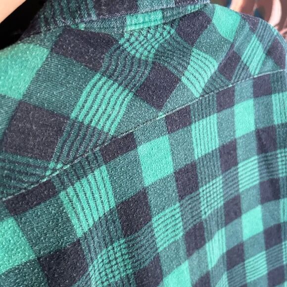 Dickies Green and Black Vintage Plaid Shirt Jacket - Picture 10 of 11